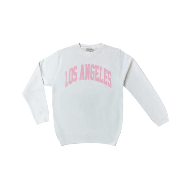 Los Angeles White With Pink Sweatshirt