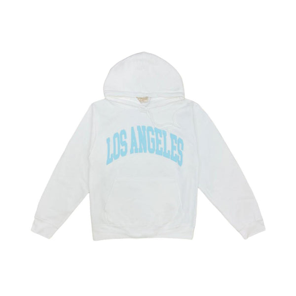 Los Angeles white with blue hoodie