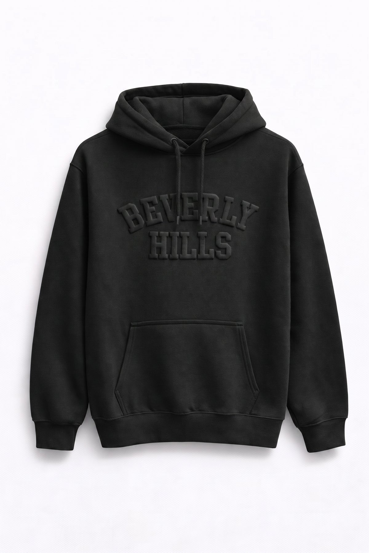 Beverly Hills Black With Black Hoodie Puff