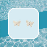Silver/Gold earring Butterfly
