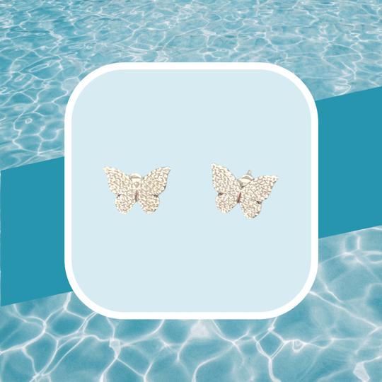 Silver/Gold earring Butterfly