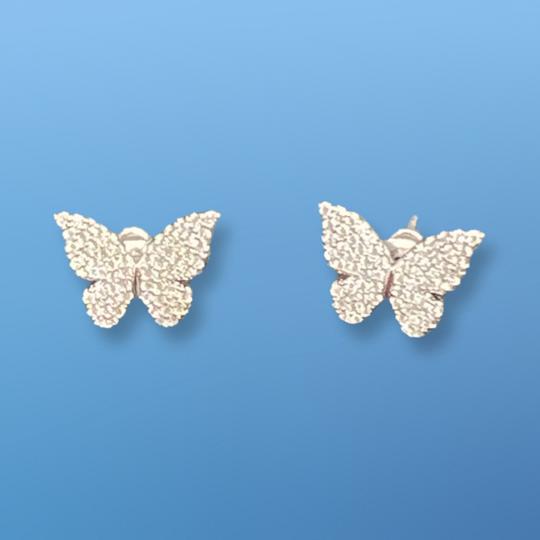 Sterling Silver Butterfly Pendants Zircon Earrings Gift