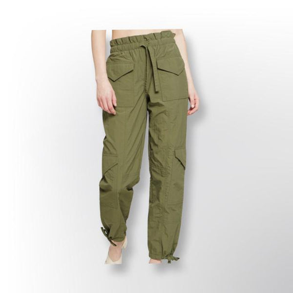 Cargo Parachute Green Pants