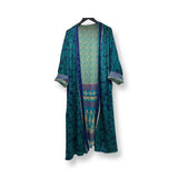 Blue Reversible long kimono