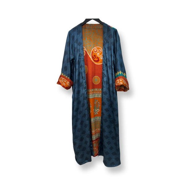 Kimono Blue w/ orange