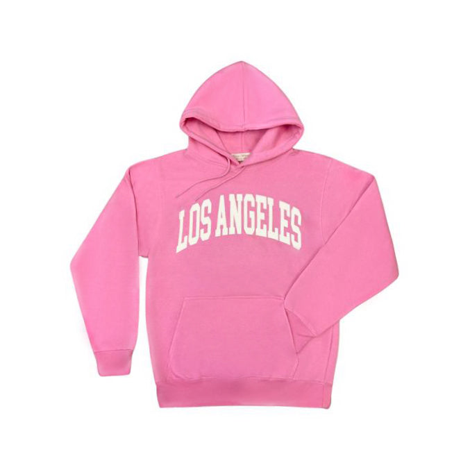 Los Angeles Pink With White Hoodie