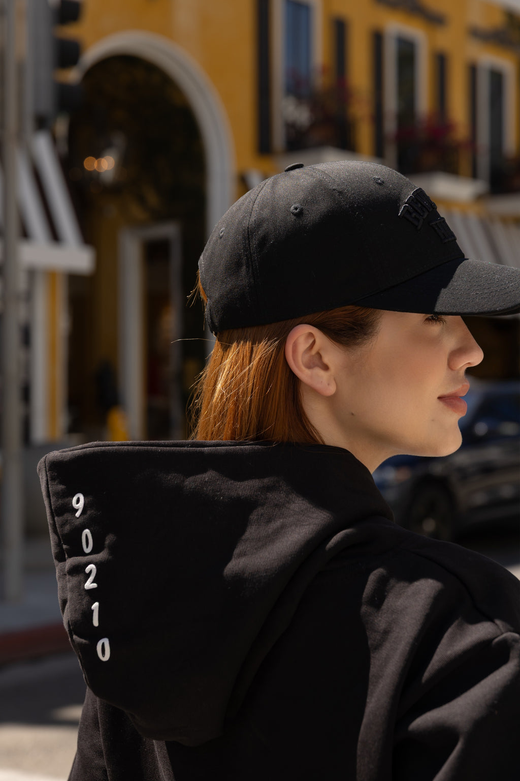 Beverly Hills heavyweight with White Puff Letters