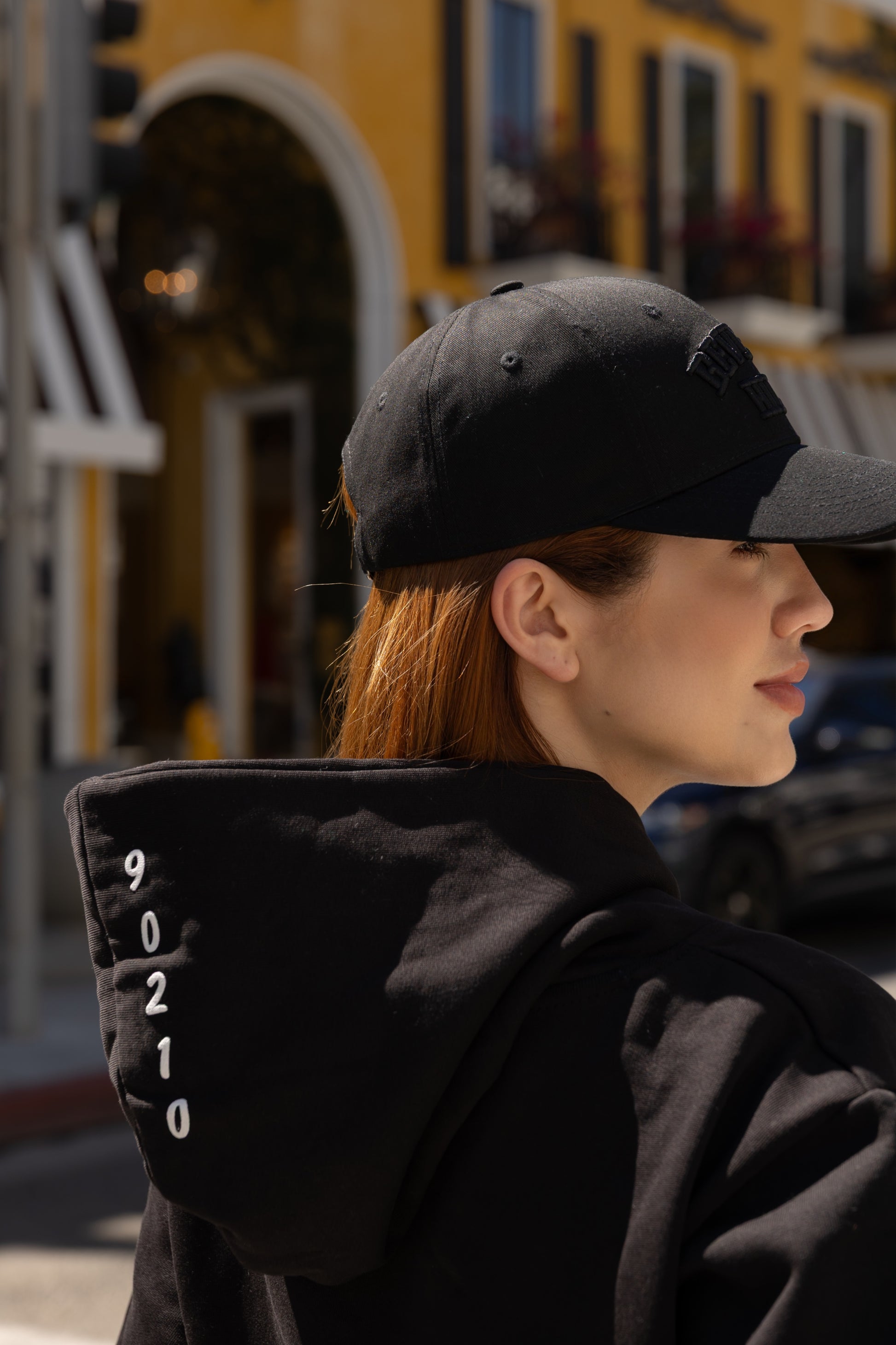 Beverly Hills heavyweight with White Puff Letters