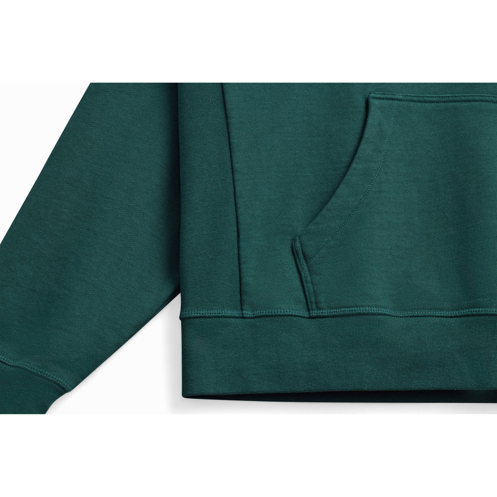 Members Only Tennis 100% Organic Cotton Premium Green Hoodie 500 gsm