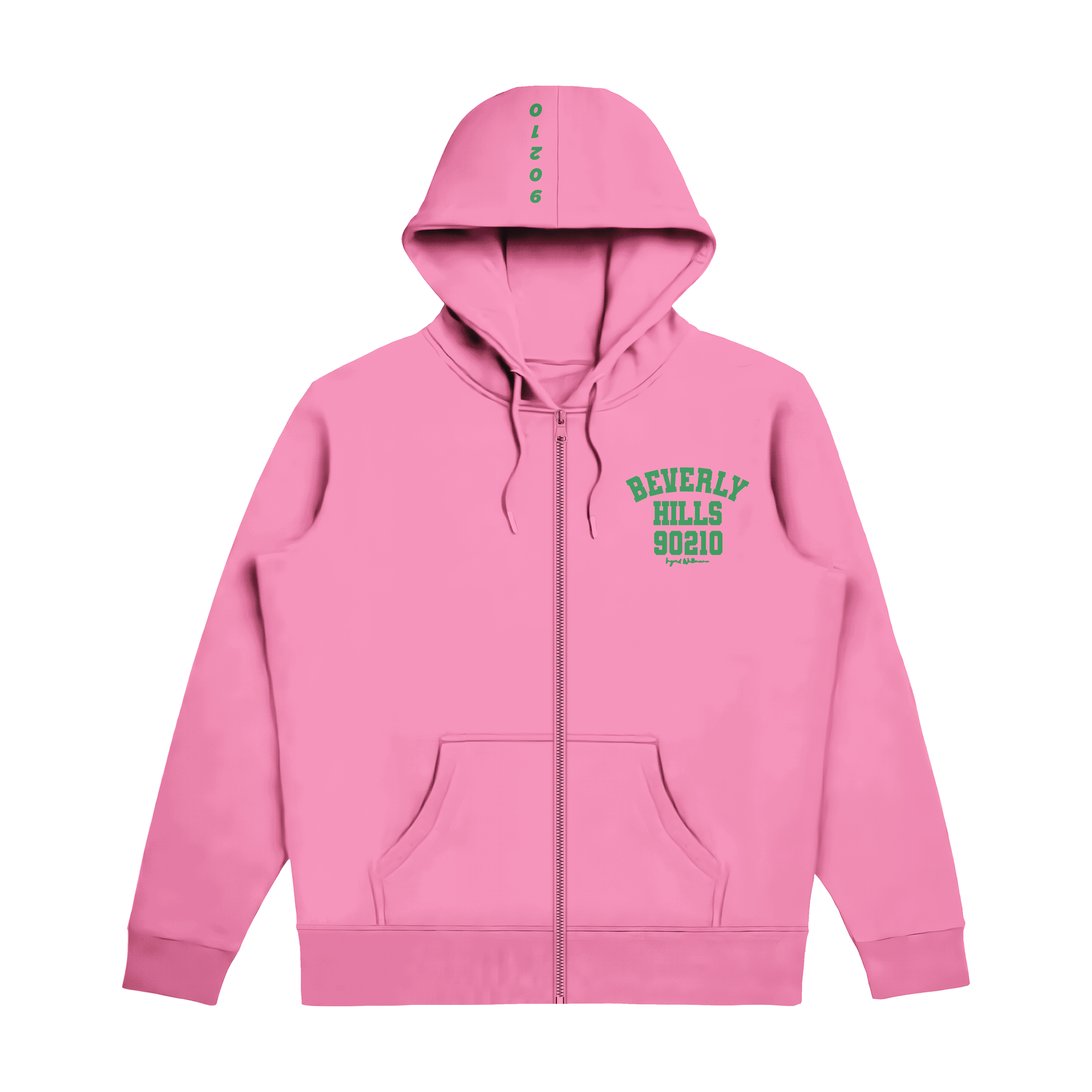 Tennis Pink Beverly Hills Zipper Sweater Beverly Hills Zipper