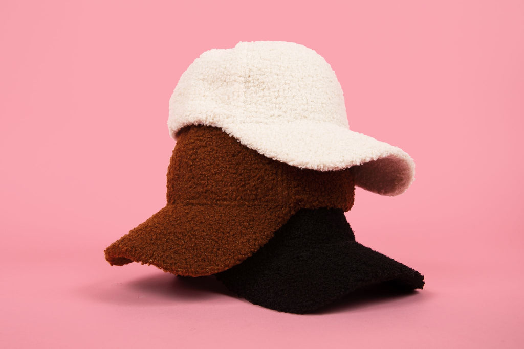 Warm winter cap teddy bear fleece faux lamb wool