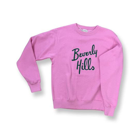 Pink Beverly Hills Pullover Beverly Hills Sweatshirt For Gift Pink Crewneck
