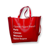 Never Ending Tote - Fluent French Destinations (Red)