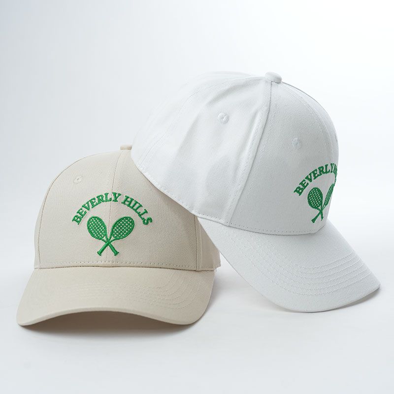 Baseball Cap Tennis With Green Embroidery