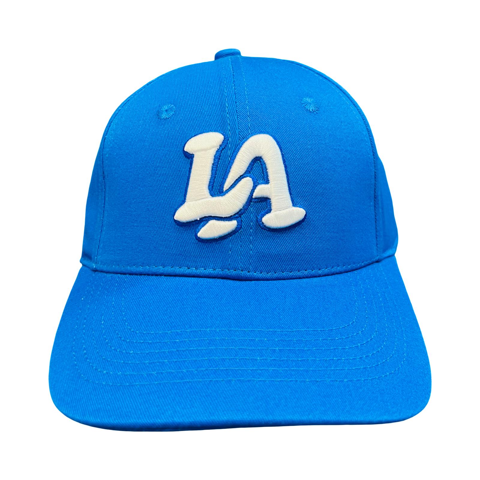LA Blue with White Baseball Cap