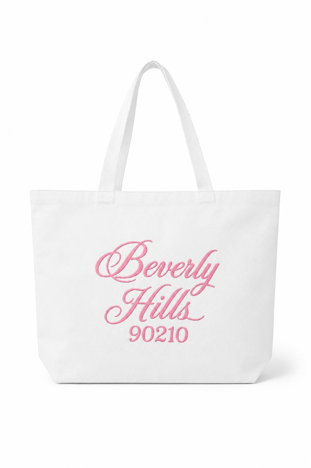 Beverly Hills tote bag White/ Pink