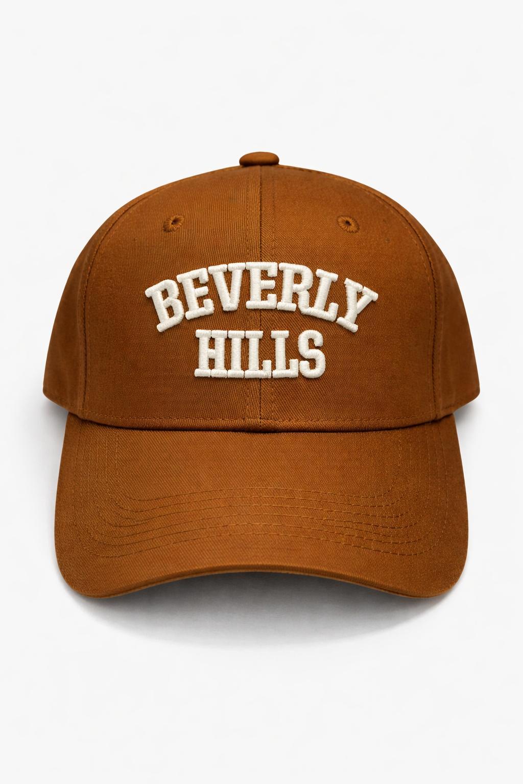 Beverly Hills Brown with White Dad Cap