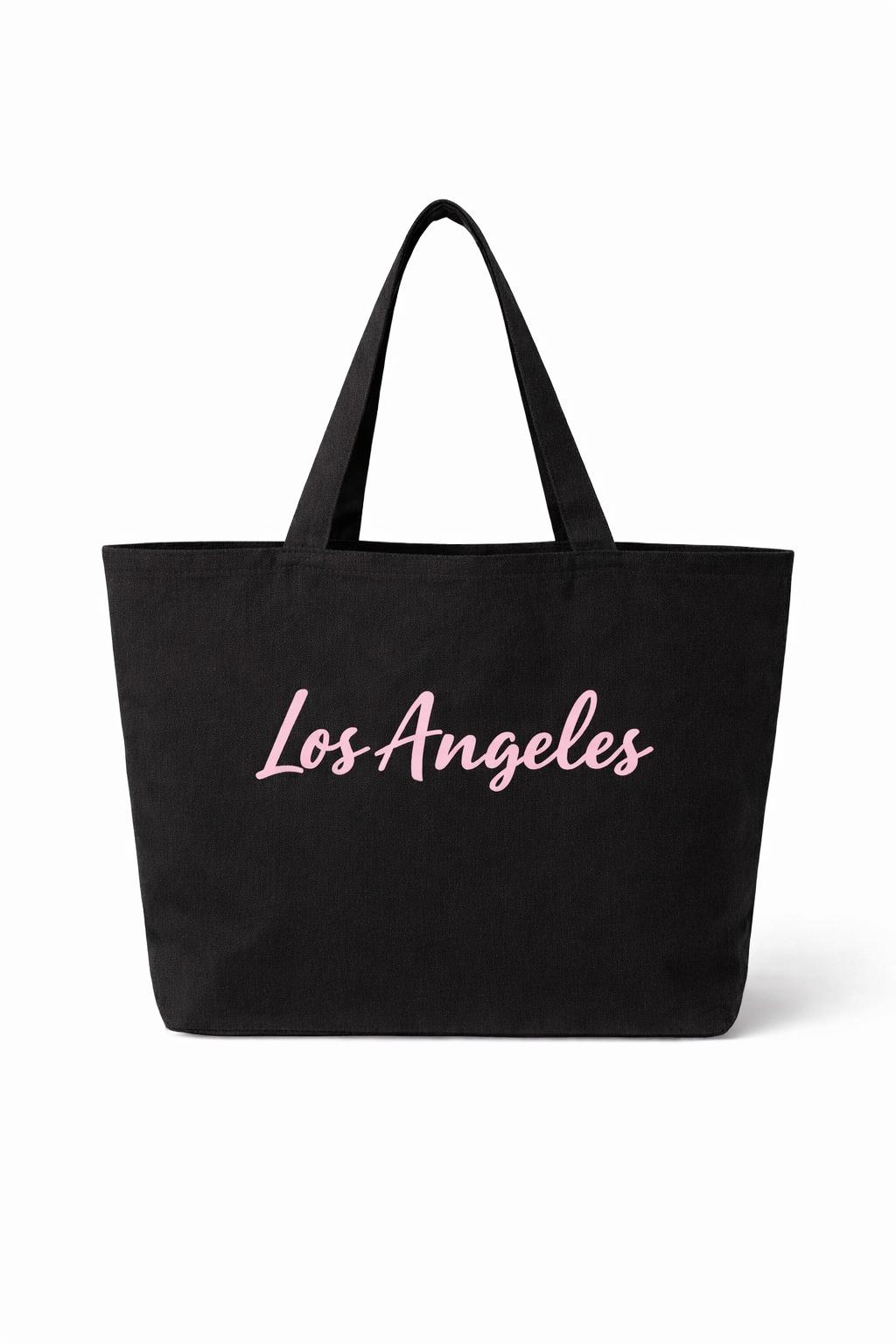 Tote Bag Los Angeles Black/Pink