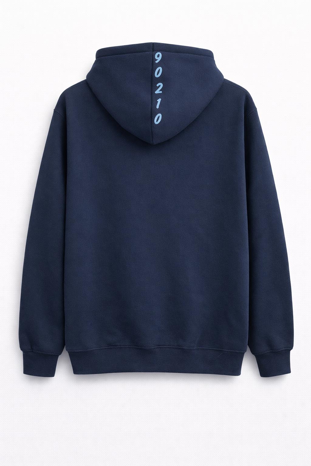 Beverly Hills Navy Blue With Blue Hoodie Puff