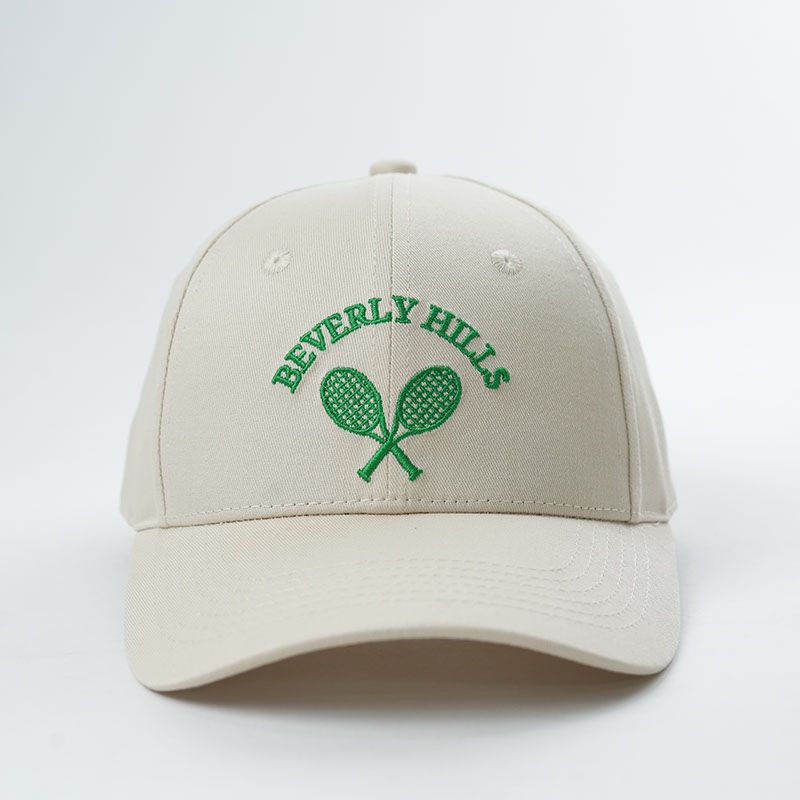 Baseball Cap Tennis With Green Embroidery