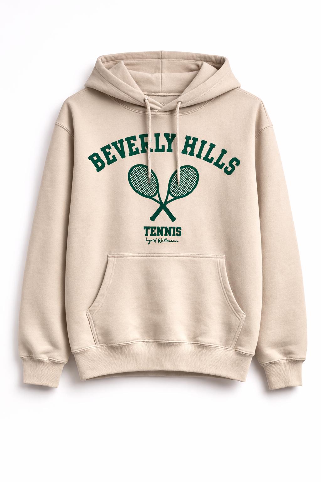 Beverly Hills Tennis With Green Letters Hoodie