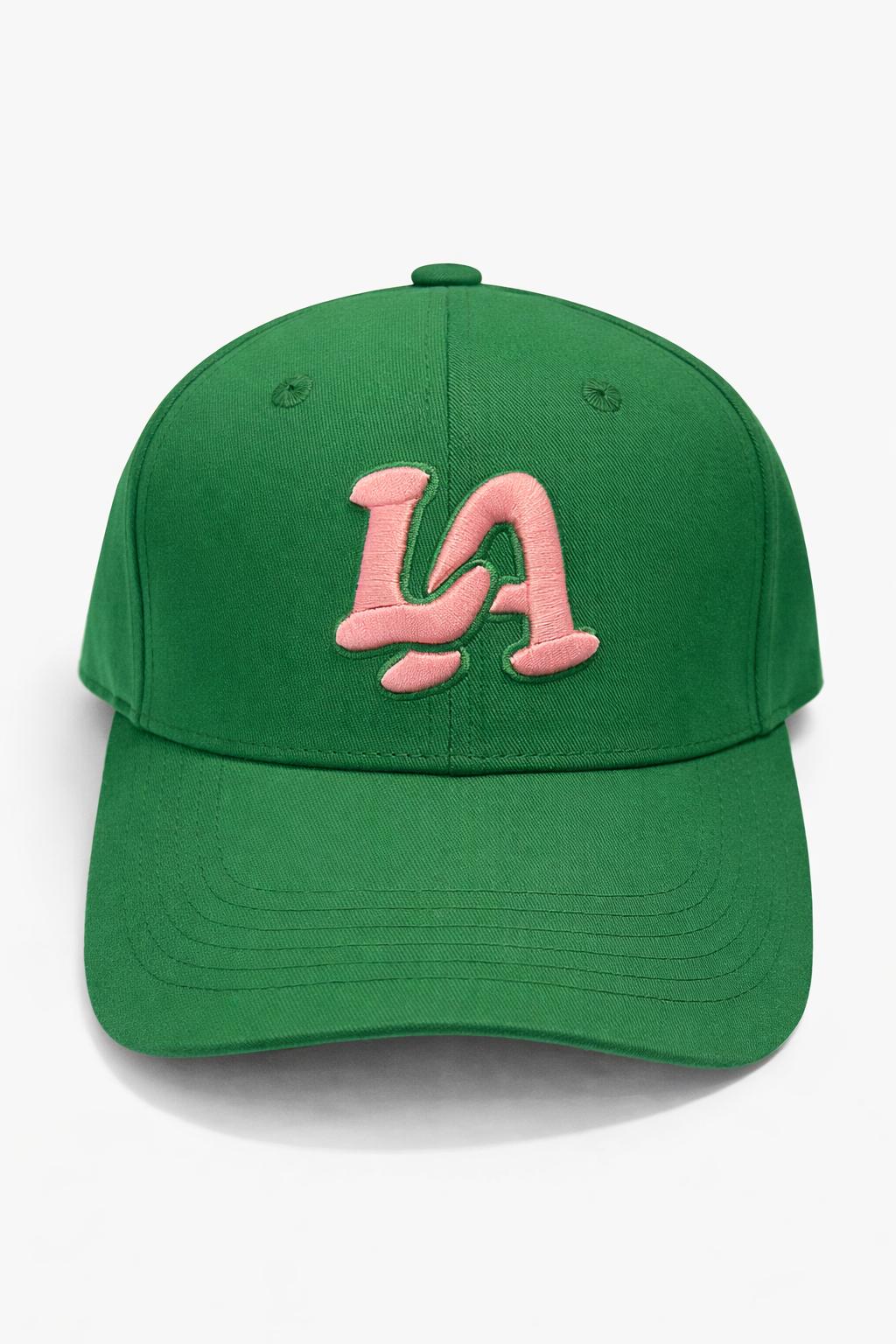 LA Green with Pink Baseball Cap