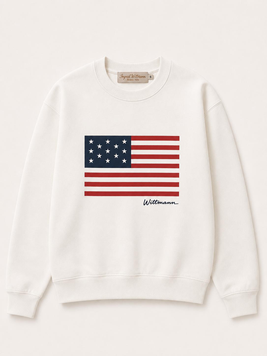 American Flag Sweatshirt Wittmann Usa