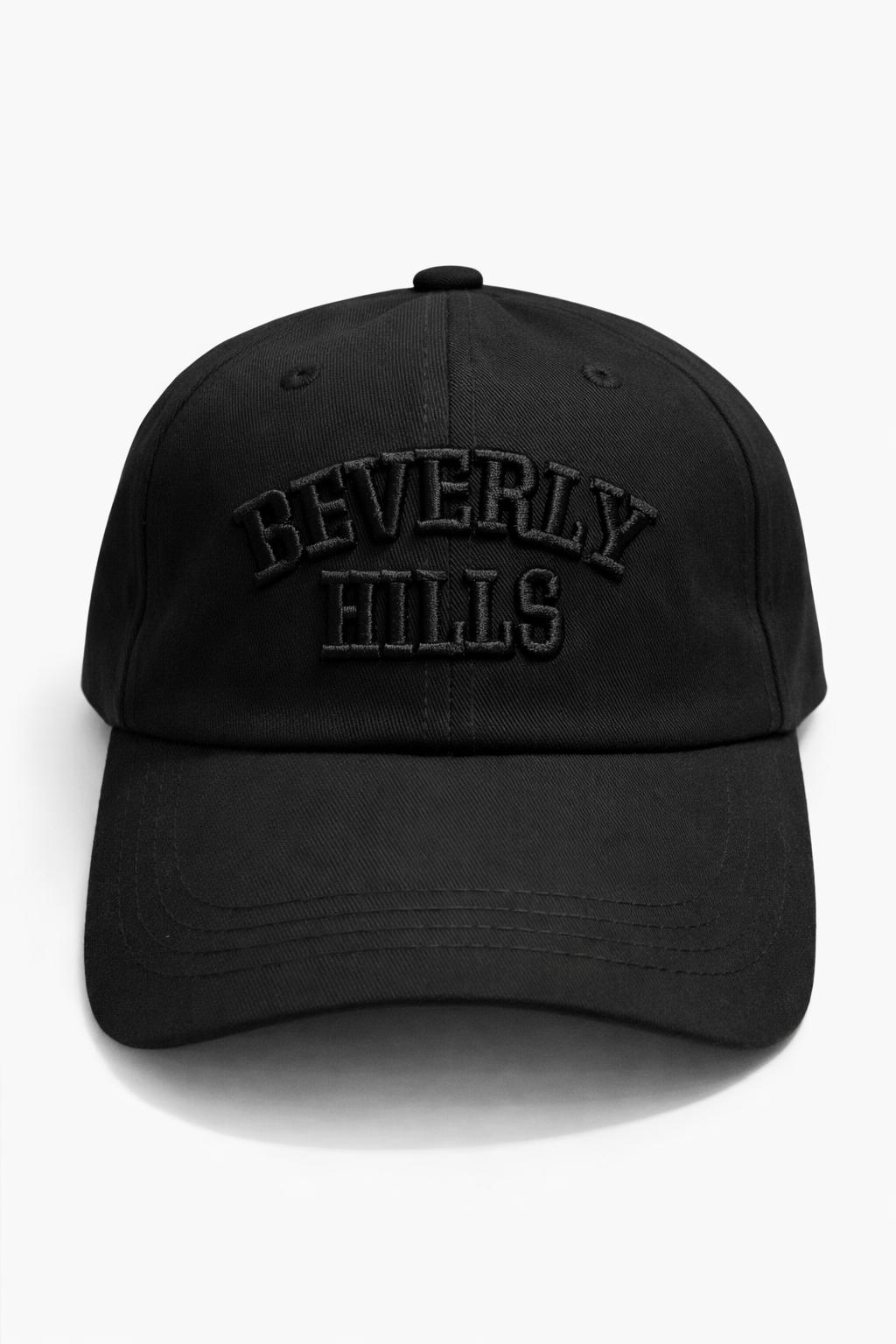 Beverly Hills Black with Black Baseball Cap