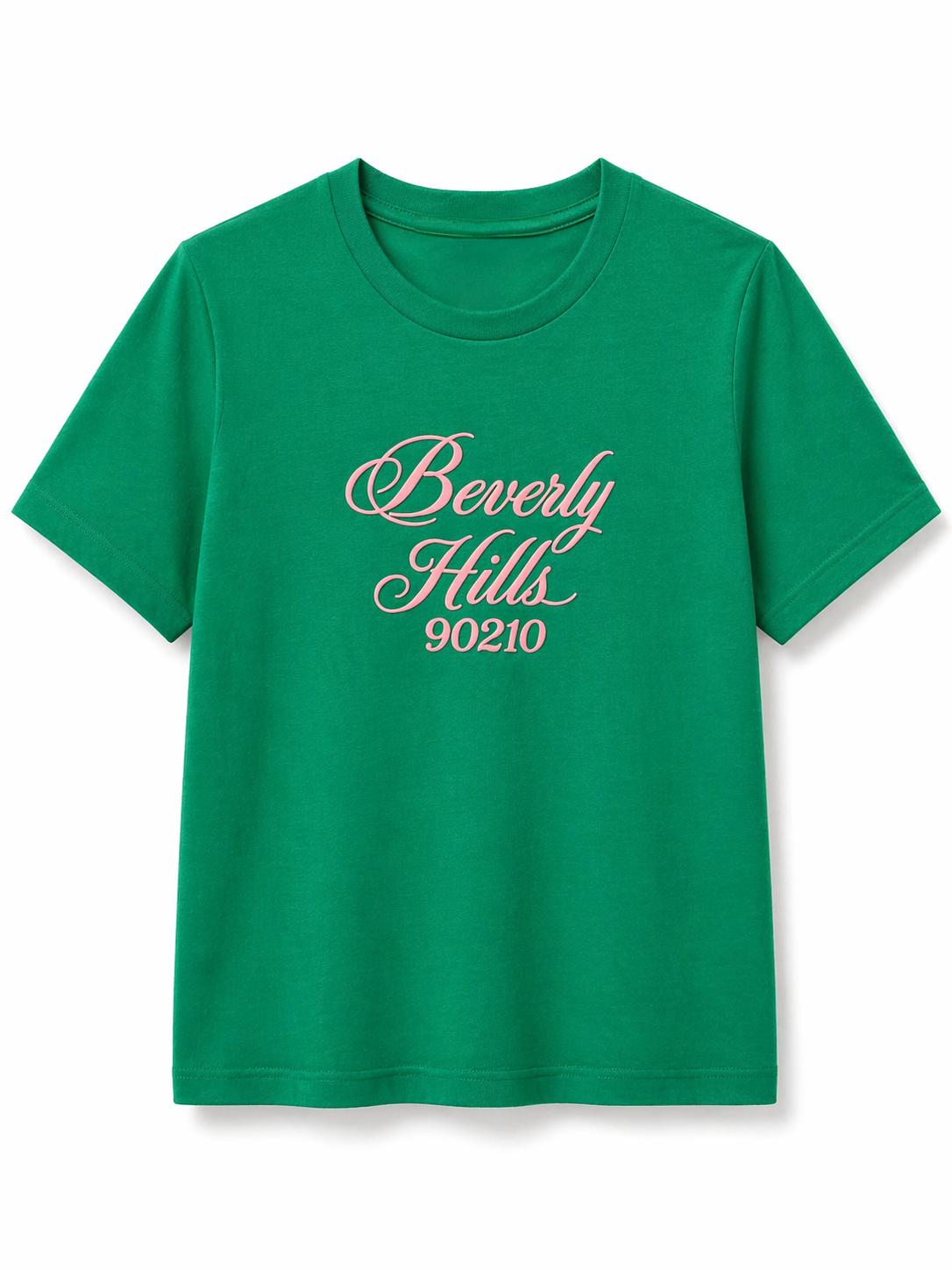 Woman Beverly Hills T shirt Green Kelly