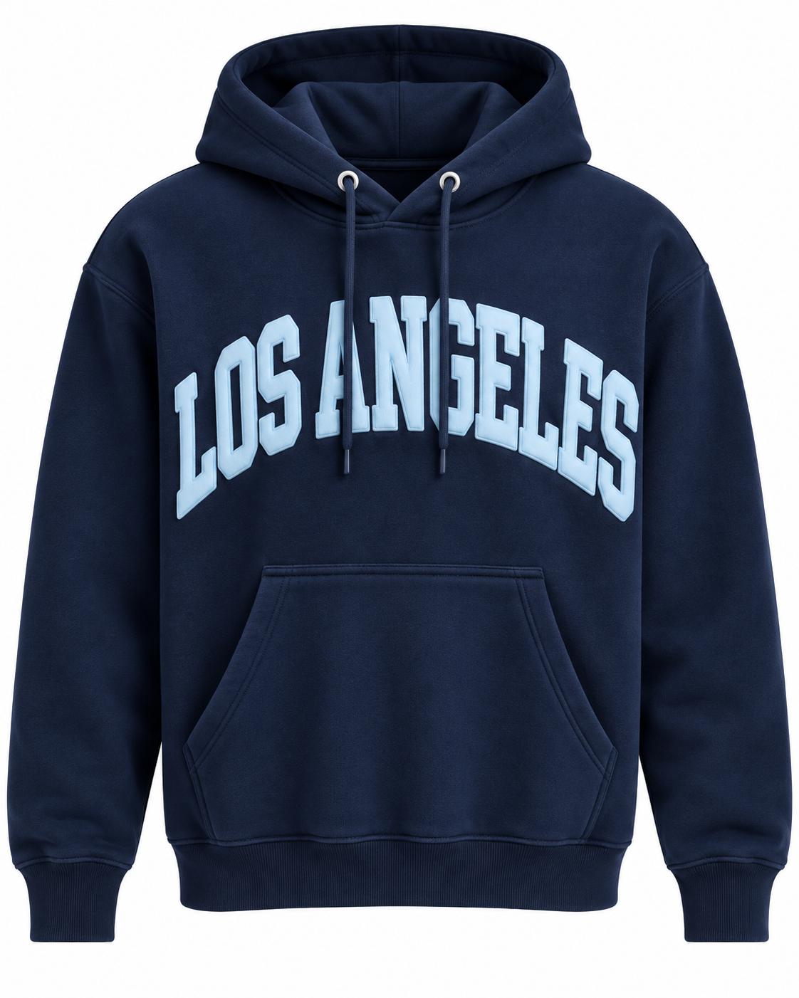 Los Angeles Blue with Blue Hoodie