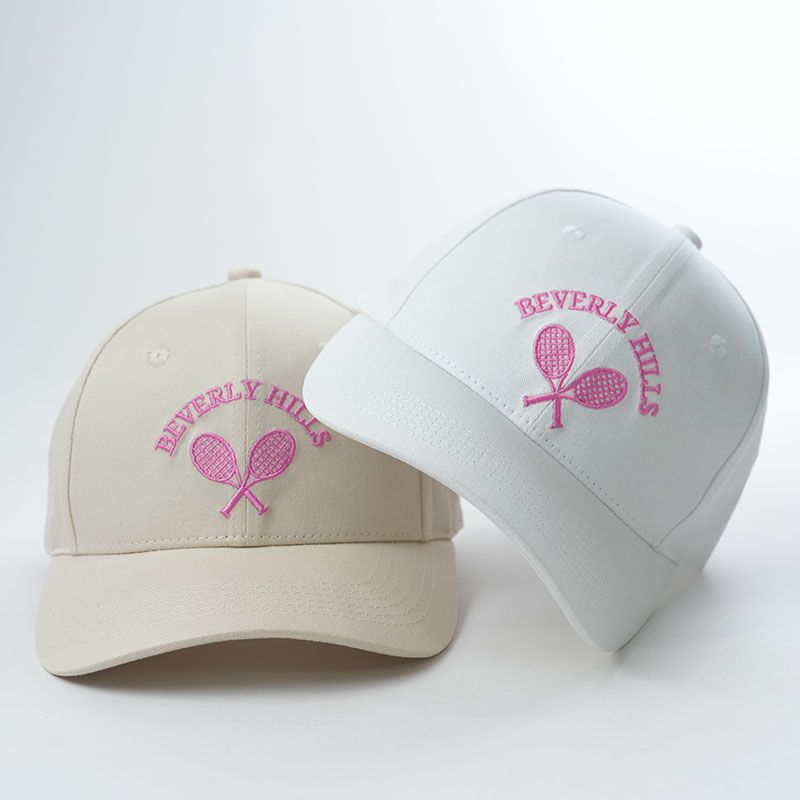 Baseball Cap Tennis With Pink Embroidery