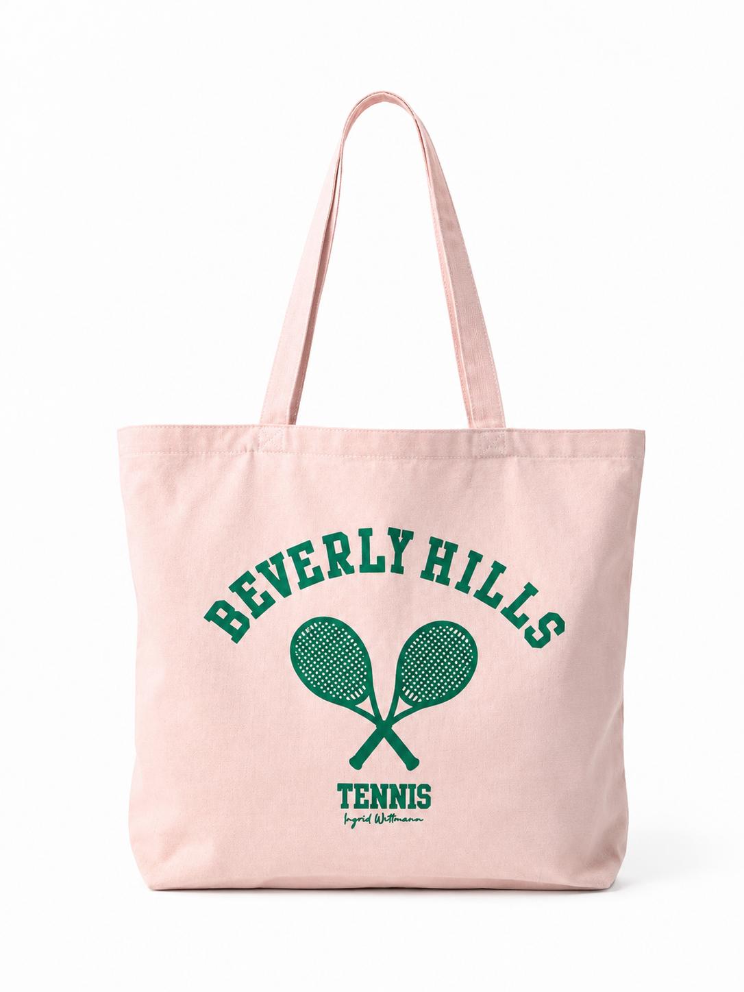 Beverly Hills tote bag Pink/Green Tennis