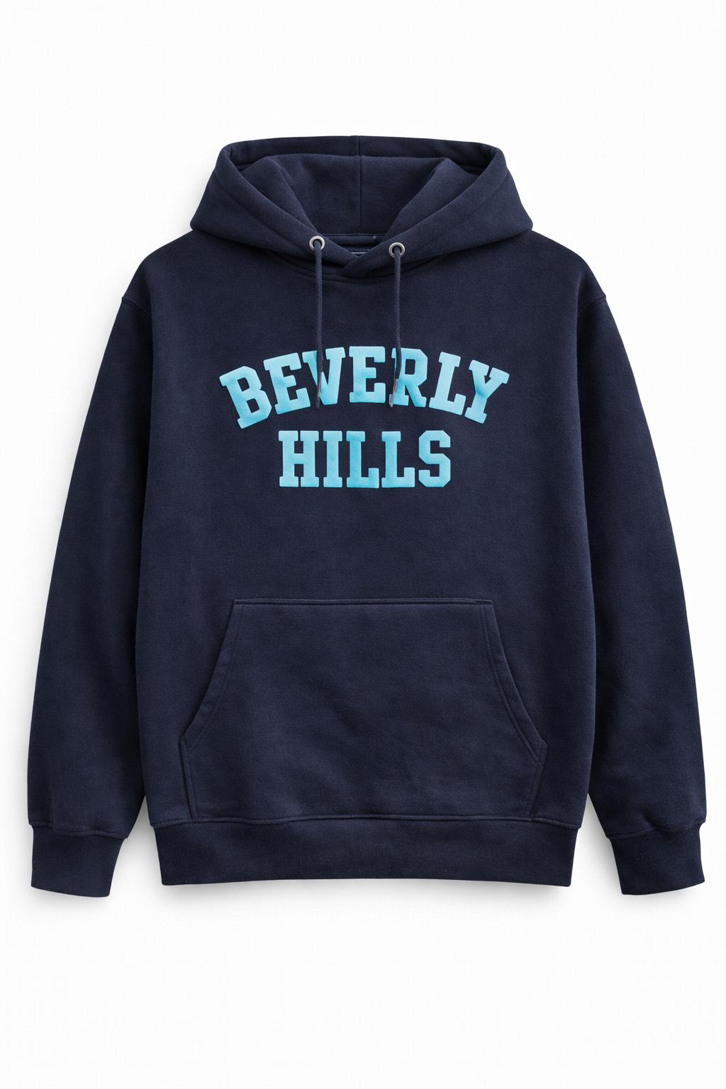 Beverly Hills Navy Blue With Blue Hoodie Puff