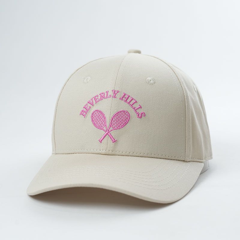 Baseball Cap Tennis With Pink Embroidery