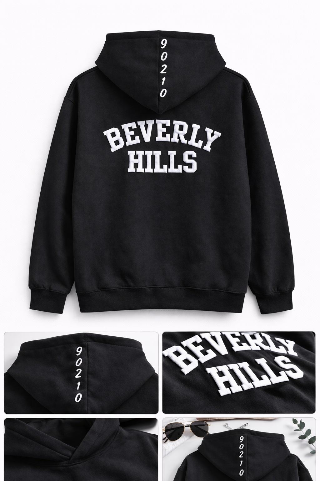 Beverly Hills heavyweight with White Puff Letters