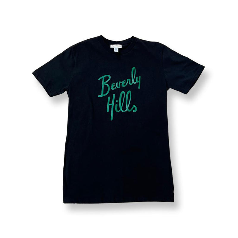 Beverly Hills T Shirt Black T-Shirt Beverly Hills With Green Letters Shirt For Gift For Her